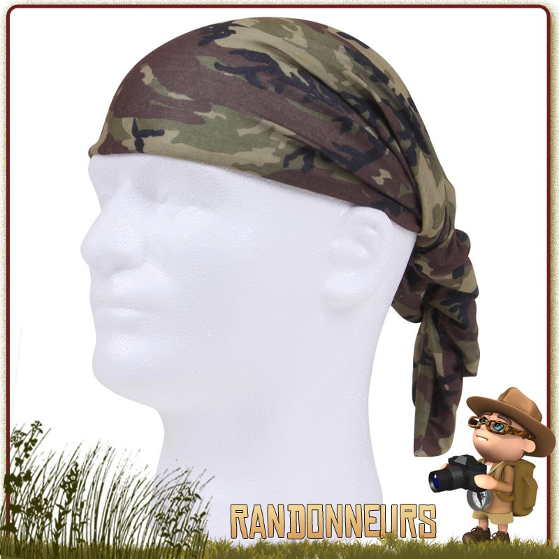 Echarpe Tour de Cou militaire WOODLAND camouflage armée Rothco france