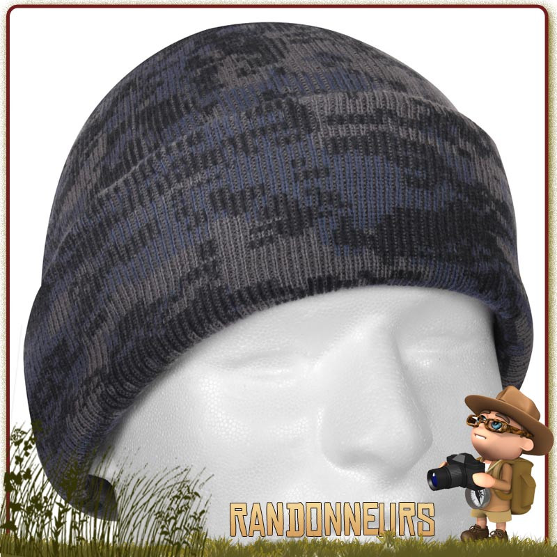 Bonnet type commando militaire Watch Cap Digital Midnight Digital Camo