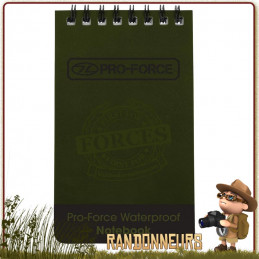 Carnet de Notes Etanche Waterproof Highlander utilisation militaire et agricole pour toutes conditions sous la pluie