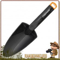 Pelle plastique ultra robuste et légère Fiskars. Pelle avec bonne prise en mains, pour toutes activités nature et trekking