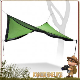 abri Tarp Bushcraft Bugout Screen Room Nemo, protégé de la pluie, du soleil et des moustiques en bivouac bushcraft jungle