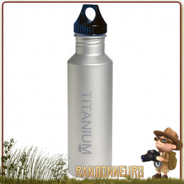 Bouteille Titanium 650 ml VARGO ultra légère pour randonnée minimaliste