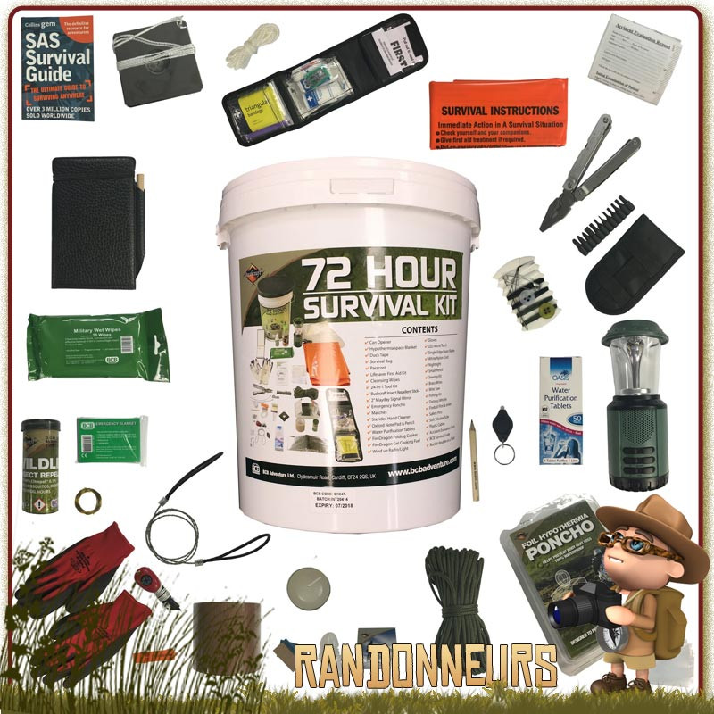 Kit de survie tropical - Survie Secours Urgence Risque 