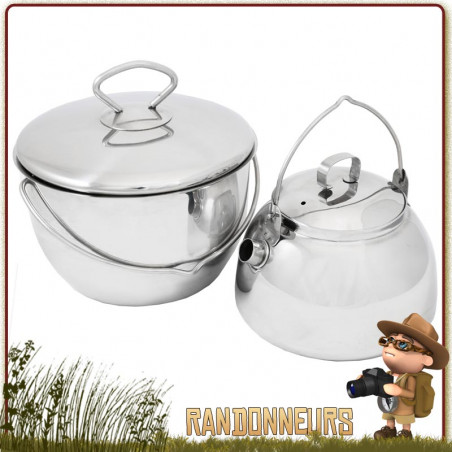 Set Popote Campfire Inox Muurikka