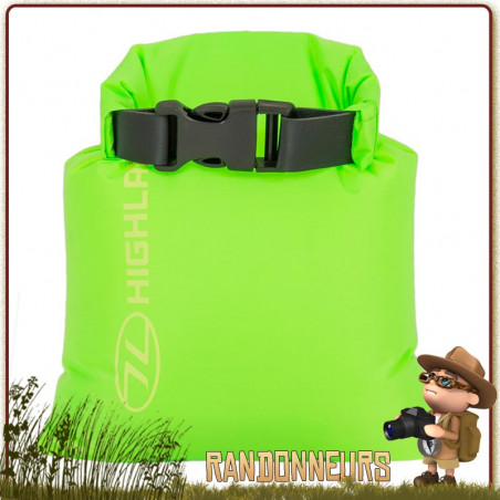 Sac Nylon Etanche 1 Litre GREEN Highlander