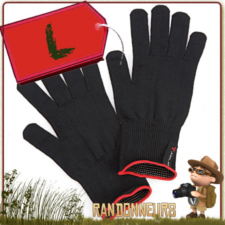 Gants Thermoline Tactile Finger Touch ARVA Large