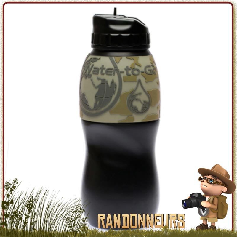 Gourde filtrante Water To Go Outdoor camouflage - Achat de filtre