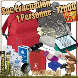 kit d\'evacuation de survie catastrophe pour les urgences catastrophe naturelle, guerre civile