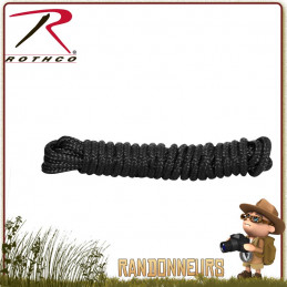 Micro Paracorde Rothco NOIRE 30 mètres nylon ultra légère de survie