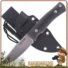 meilleur Poignard EXPLORATOR BLACK FOX bushcraft survie