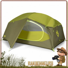 Tente AURORA 2P NEMO autoportante randonnee bivouac camping grand espace habitable