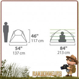 Tente LOSI 2P NEMO bivouac deux personnes places 3 trois saisons spacieuse robuste camping