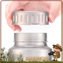 gourde bushcraft survie en titane keith 1.2 litres large ouverture randonnee ultra legere