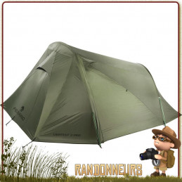 Tente Lightent 3 PRO FERRINO Verte pour randonner bivouac bushcraft leger cyclotourisme