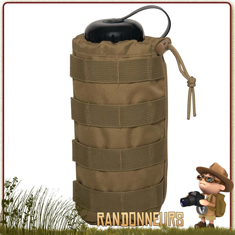 Pochette Molle pour Gourde Rothco Coyote adapée à tous types de bouteilles nalgene