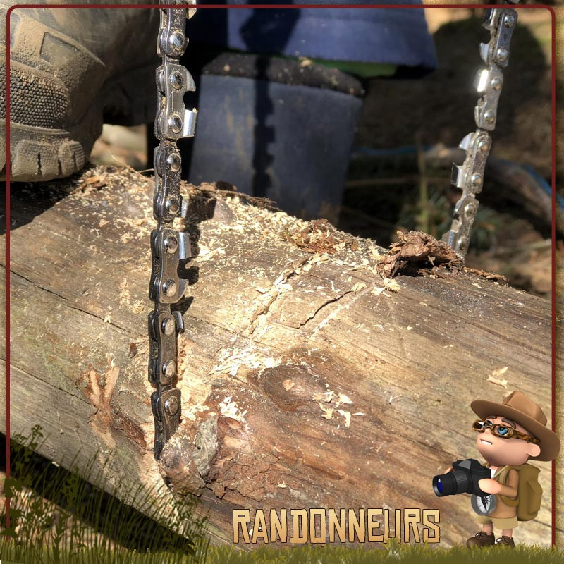 Scie à chaîne manuelle Army Chainsaw avec poignées - Badger Outdoor