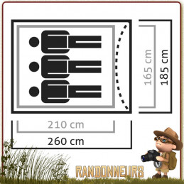 Tente LITETREK 3 places Salewa de randonnee en montagne 3 saisons autoportante ultra légere