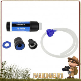 Filtre Paille Tap Water Sawyer pour robinet filtration eau potable en autonomie survie