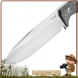 Poignard LIONSTEEL T6 Micarta Noir meilleur poignard batonnage bushcraft survie tactique