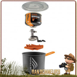 Réchaud STASH Jetboil gaz popote optimisee randonnee ultra leger