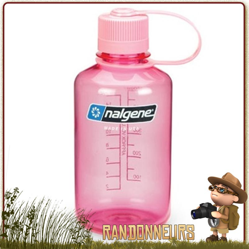 Bouteille Nalgene Petite Ouverture 0.5L ROSE pour fille enfant