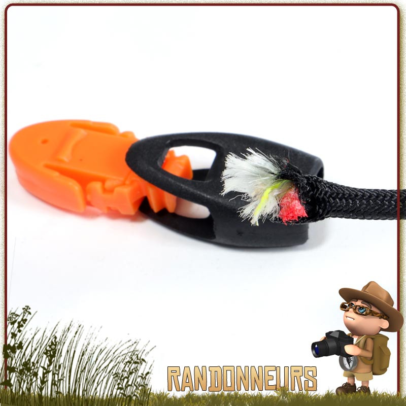 Ganzoo Lot De 2 Pierres à Feu Survie – Bloc Magnésium Rouge, 40 Mm, Jusqu’à 3000 Allumages, Pour Camping, Bivouac, Urgence
