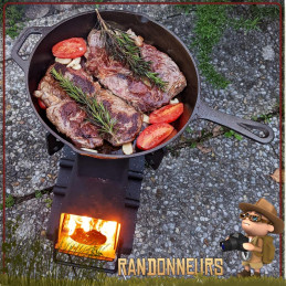 Camping Poêle à bois Tente portable Poêle à bois avec cheminée Poêle à bois  pliant Poêle à bois Barbecue Poêle Grill pour la pêche de camp