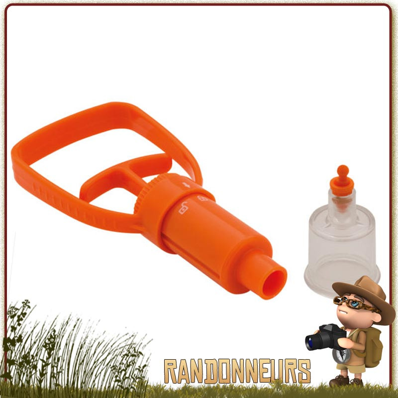 Gecheer Kit Extracteur De Venin - Pompe D'Aspiration Compacte Pour Morsures De Serpent, Abeilles, Araignées - Idéal Randonnée, Camping & Premiers Secours
