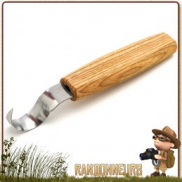 Croche à Sculpter le bois 25mm SK1L Beavercraft couteau bushcraft pour droitier