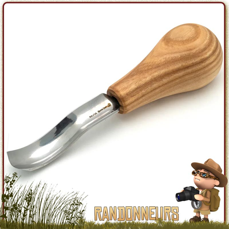 couteau bushcraft de taille Gouge à Sculpter P8A-14 le bois Beavercraft