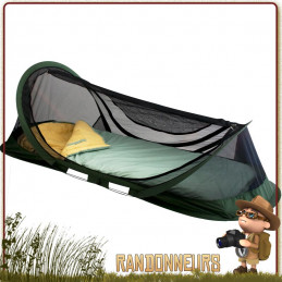 tente pop up abri moustiquaire dôme travelsafe une personne pour lit de camp ou bivouac survie jungle militaire