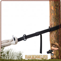 Kit de fixation par sangle ajustable pour Hamac Amazonas pour assurer le montage de votre hamac randonnée entre deux arbres