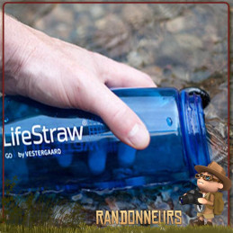 Gourde Filtrante Lifestraw GO 2 ultra legere fibres creuses et charbon actif