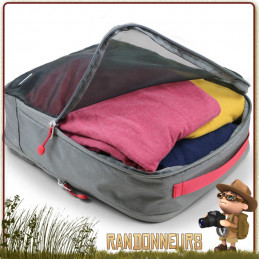 Pochette Pack Cube Coghlans Medium mesh respirante et extensible pour ranger ses effets personnels dans son sac à dos ou valise
