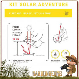 miroir allume feu de survie Adventure Kit Solar Brother