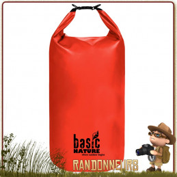 Sac PVC Etanche 500D Packsack 35L Rouge Basic Nature ultra robuste