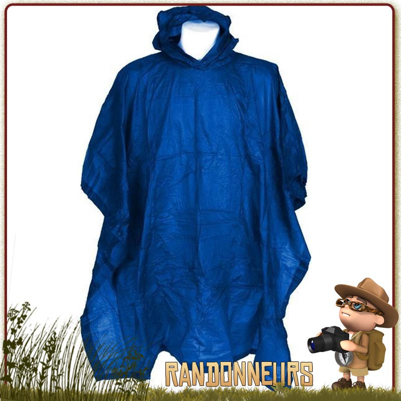 Poncho pvc Randonnée Léger Fostex Bleu