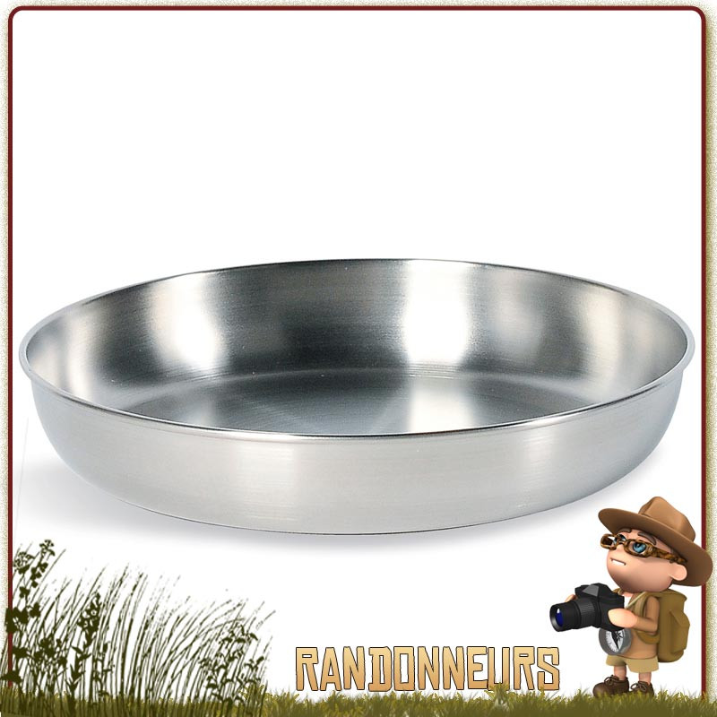 Assiette Inox 16 cm TATONKA type bushcraft de qualité