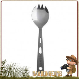 Cuillère Fourchette "Spork" titane d'optimus 100% titane, ultra light Un seul couvert pour la randonnée légère