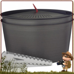 Popote LiTech 130 cl Primus aluminium anodisé de 4 pièces 1 à 3 campeurs randonnée et bivouac léger