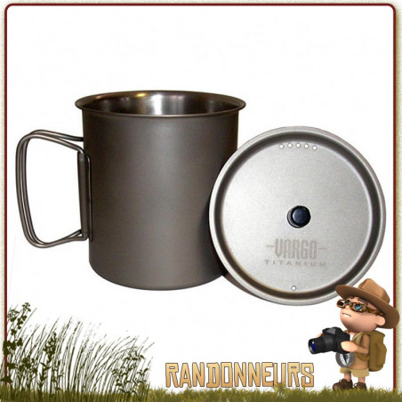 Popote Mug Ti Lite Titane 75 cl Vargo