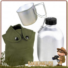 Gourde Trailbottle acier Inox Primus 1L noire de randonnée bushcraft