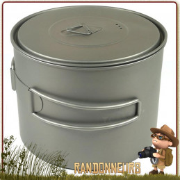 popote Titane de Toaks est un pot en titane ultra léger pour la randonnée ultra light et la marche trek minimaliste
