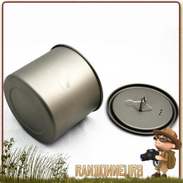 popote light Titanium de Toaks est un pot en titane ultra léger 55 cl pour la randonnée ultra light et bivouac léger