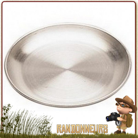 Assiette de Camping Aluminium 20 cm CAO