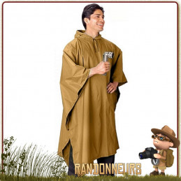 Poncho Tarp Militaire Coyote Tan Rothco