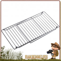 Grande Grille de grill pliant Coghlans, le Camp Grill est une grille de barbecue acier inox de 61 x 30 cm avec pieds pliables