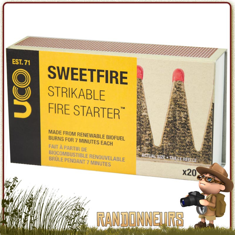 Allumettes allume-feu de survie UCO Stormproof Sweetfire