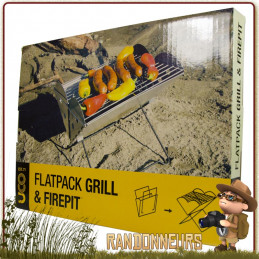 Grill Portable et Pliant FlatPack UCO, Grill ultra-compact pour le barbecue bushcraft et camping