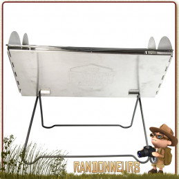 Grill Portable Pliant FlatPack UCO taille large pour le camping bivouac partie de pêche